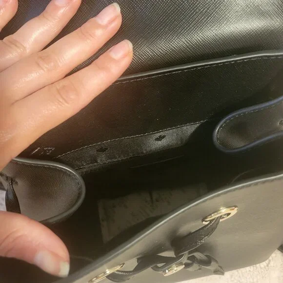 ♠️Kate Spade Black Medium Flap Backpack♠️ - Picture 11 of 16